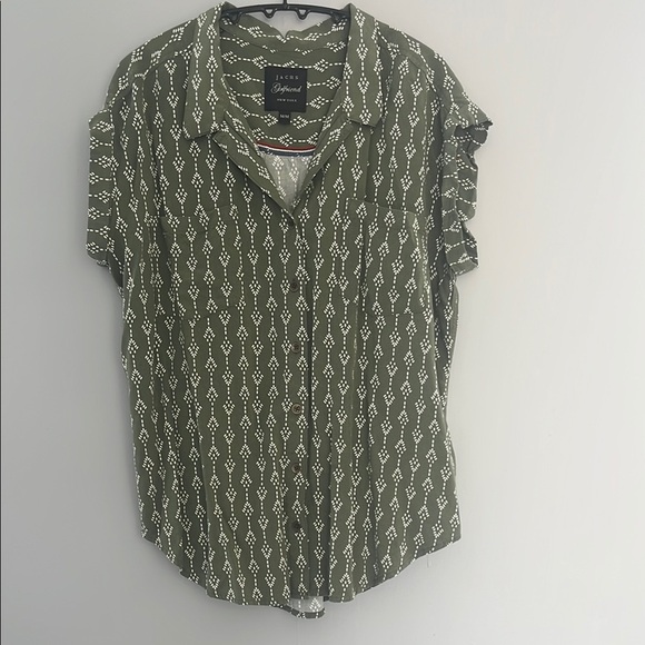 Olive Green Jachs Girlfriend Women's Top - Picture 1 of 6